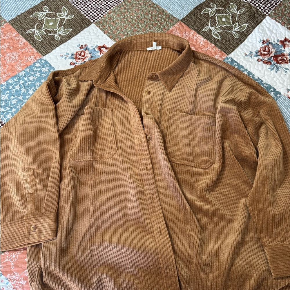 Maurices Tan Corduroy Shirt
